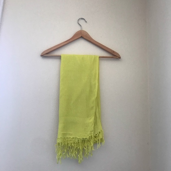 bright yellow scarf - Picture 3 of 3